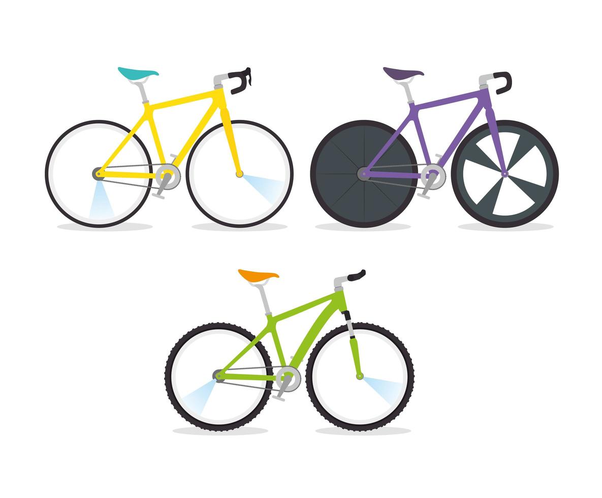 set bikes professional for championship racing vector