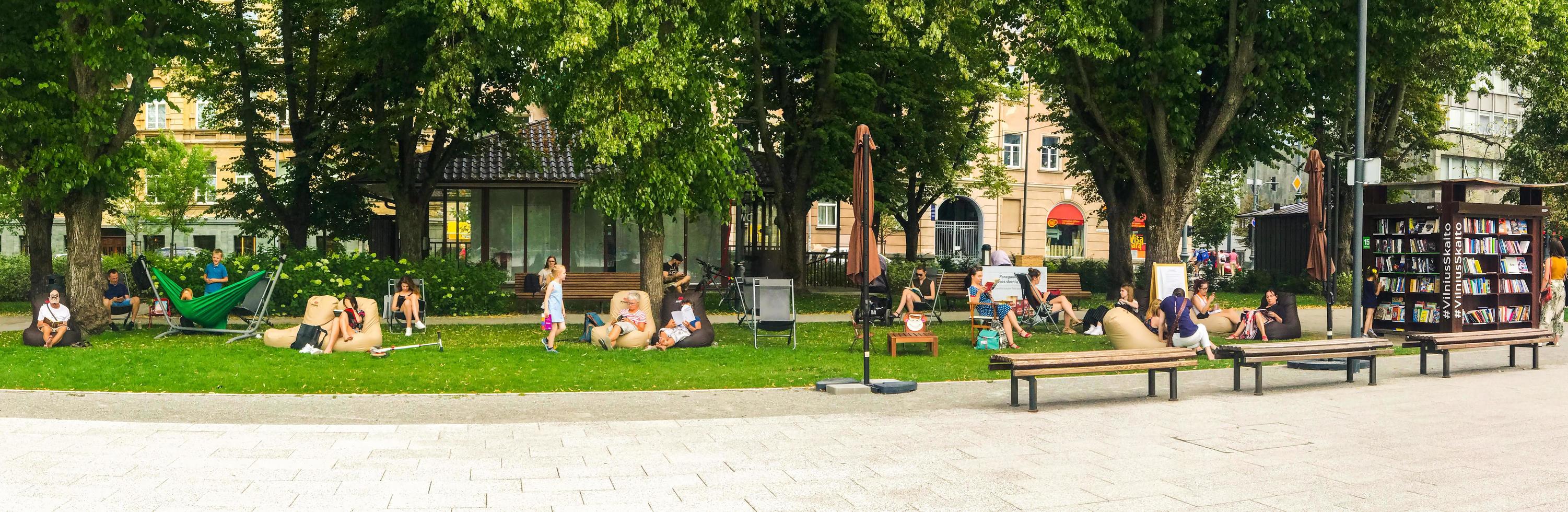 Vilnius, Lithuania, Jun 15, 2018 - Vilniusread public library photo