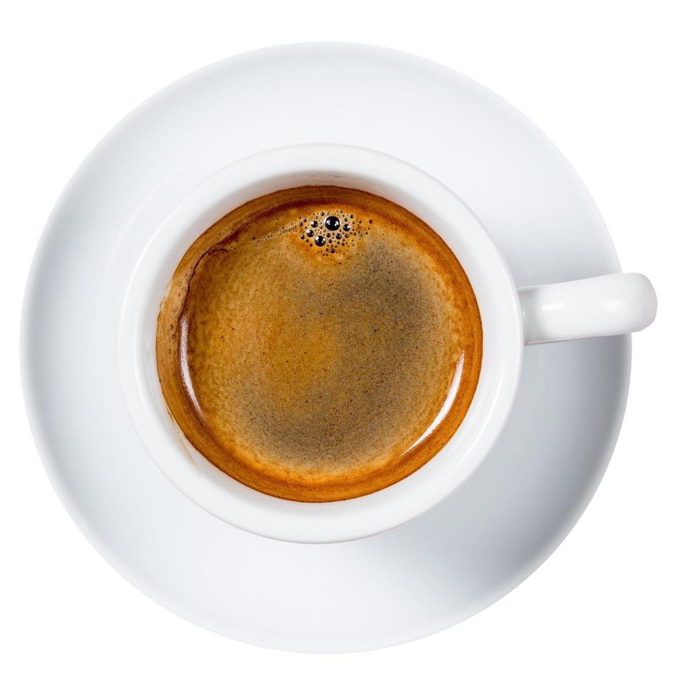 Americano coffee isolated on a white background. photo