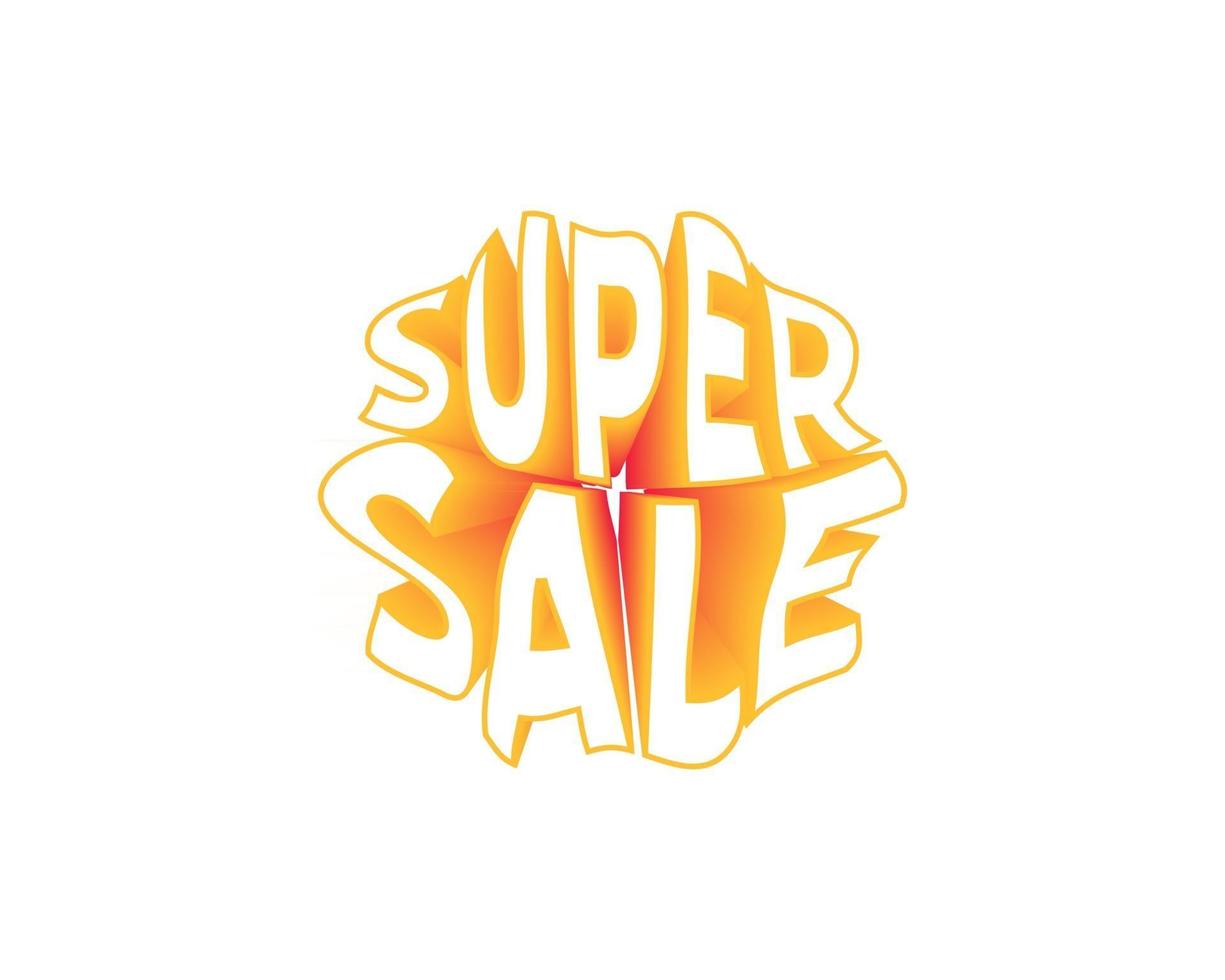 Sale icon isolated on white background. Vector flat design illustration. Special offer icon