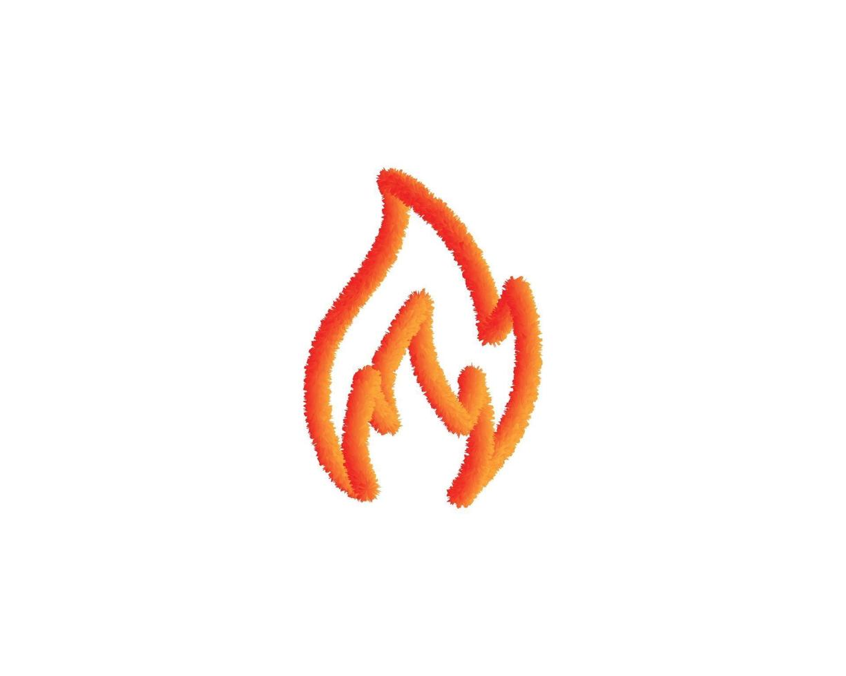 icono de fuego esponjoso en moderno estilo 3d aislado sobre fondo blanco, para el diseño de su sitio web, aplicación, logotipo, interfaz de usuario. vector