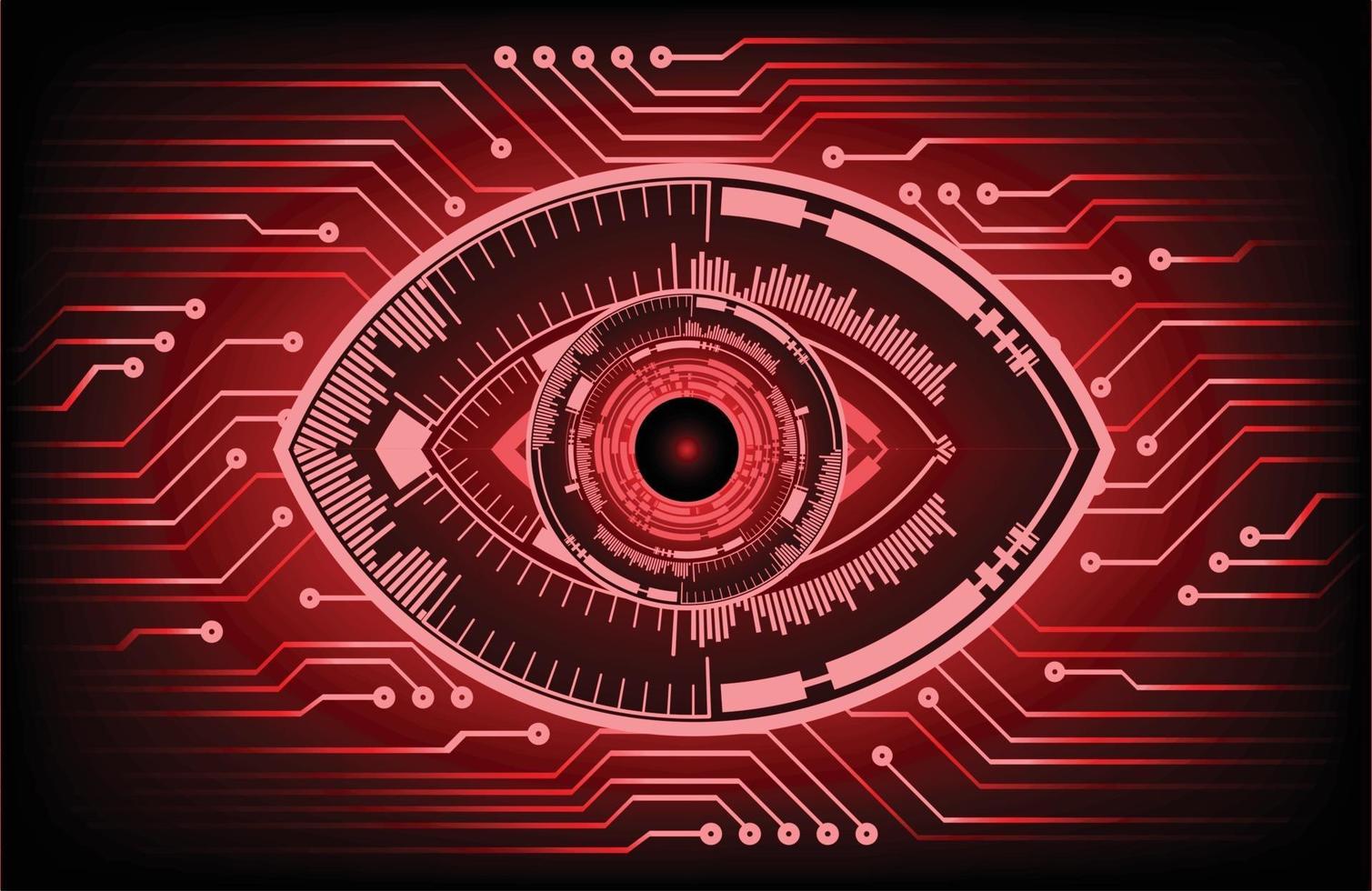 eye cyber circuit future technology concept background vector