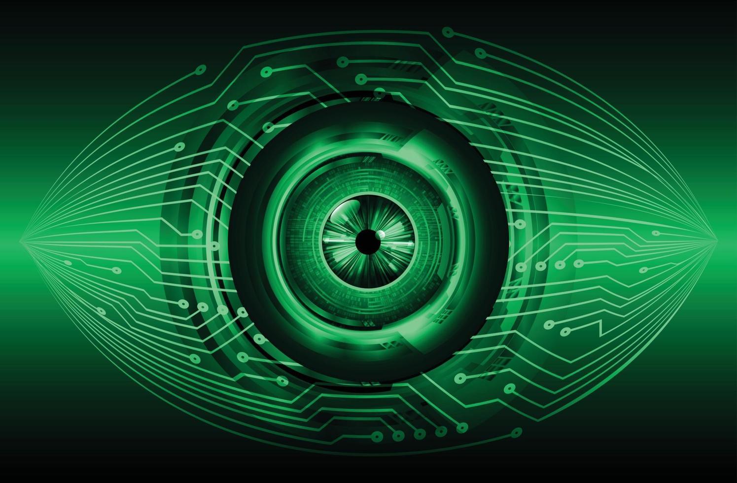 eye cyber circuit future technology concept background vector