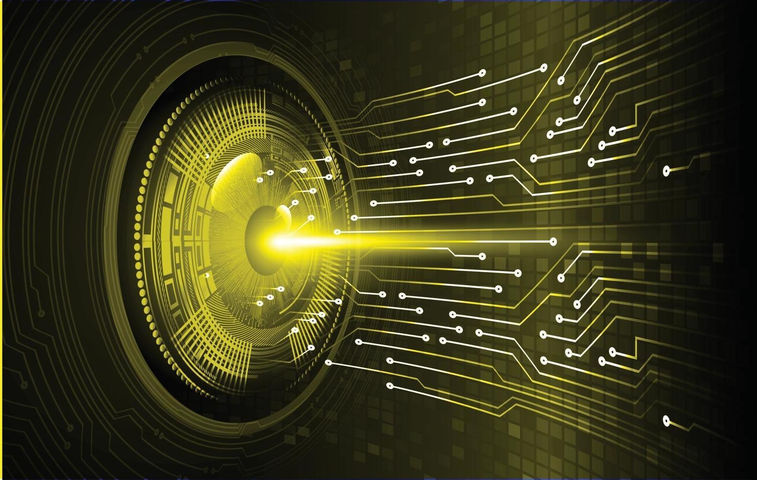eye cyber circuit future technology concept background vector