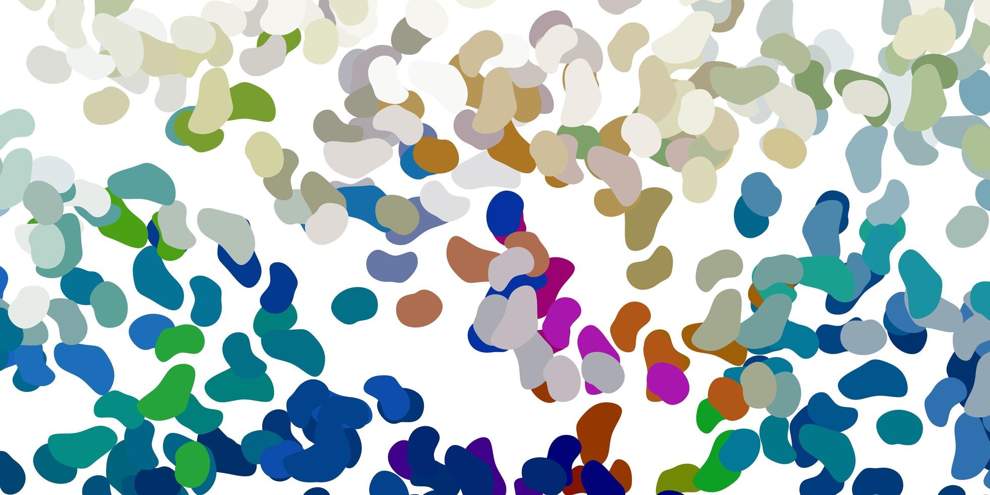 Light blue yellow vector background with random forms