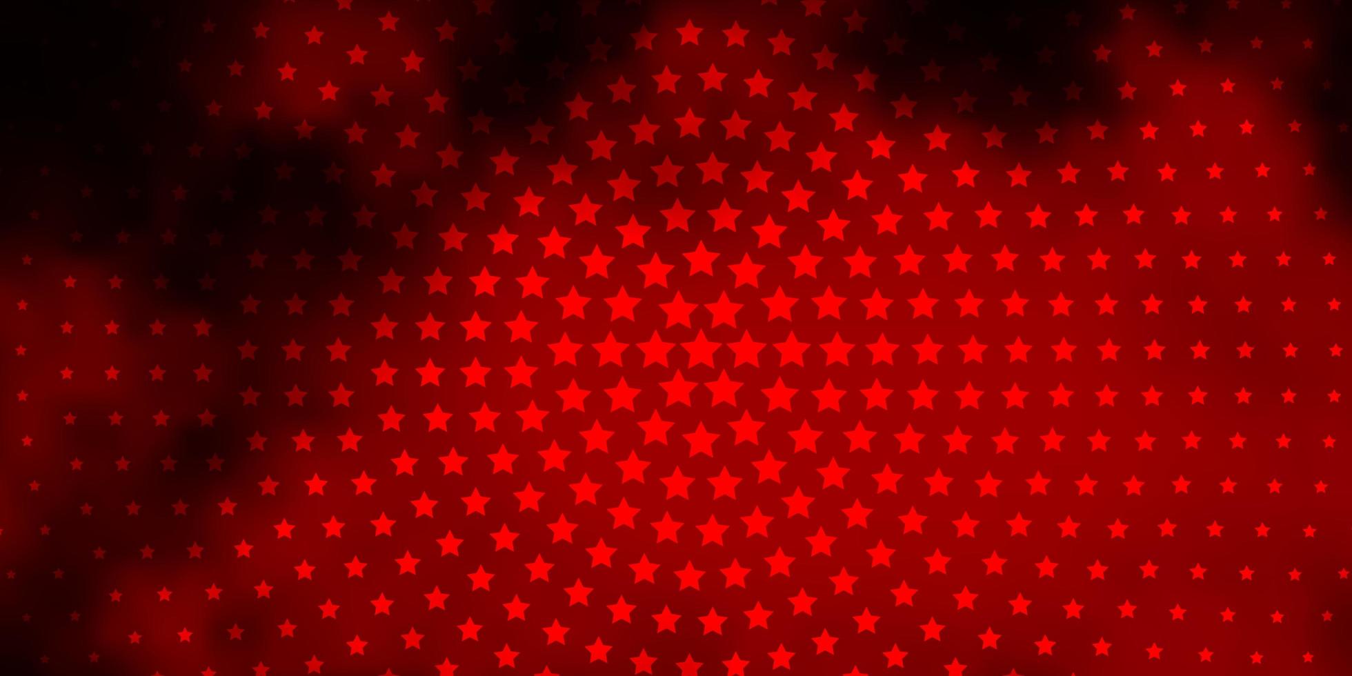 Dark Red vector texture with beautiful stars Colorful illustration in abstract style with gradient stars Design for your business promotion