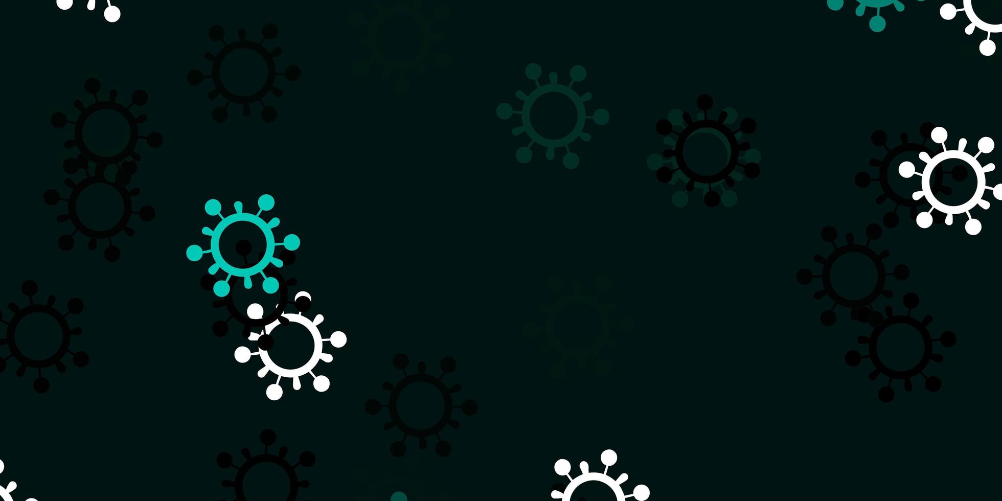 Light green vector template with flu signs
