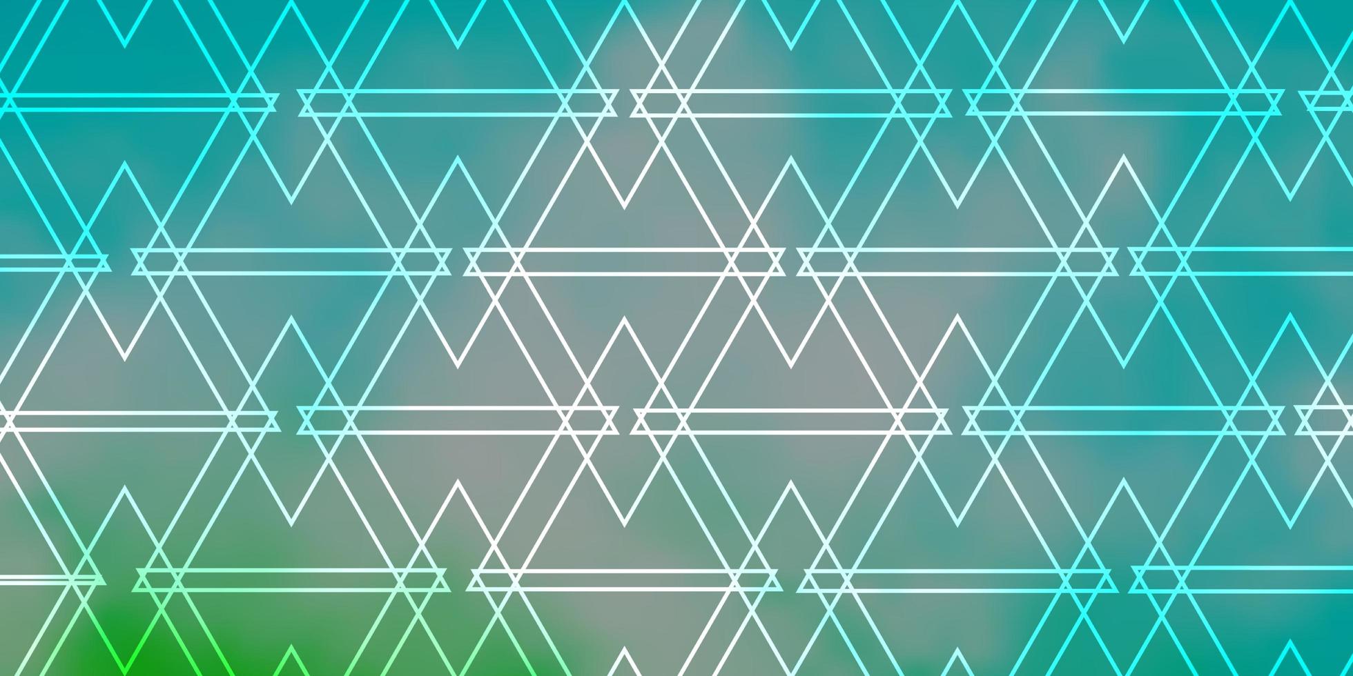 Light Blue Green vector layout with lines triangles Illustration with set of colorful triangles Pattern for booklets leaflets