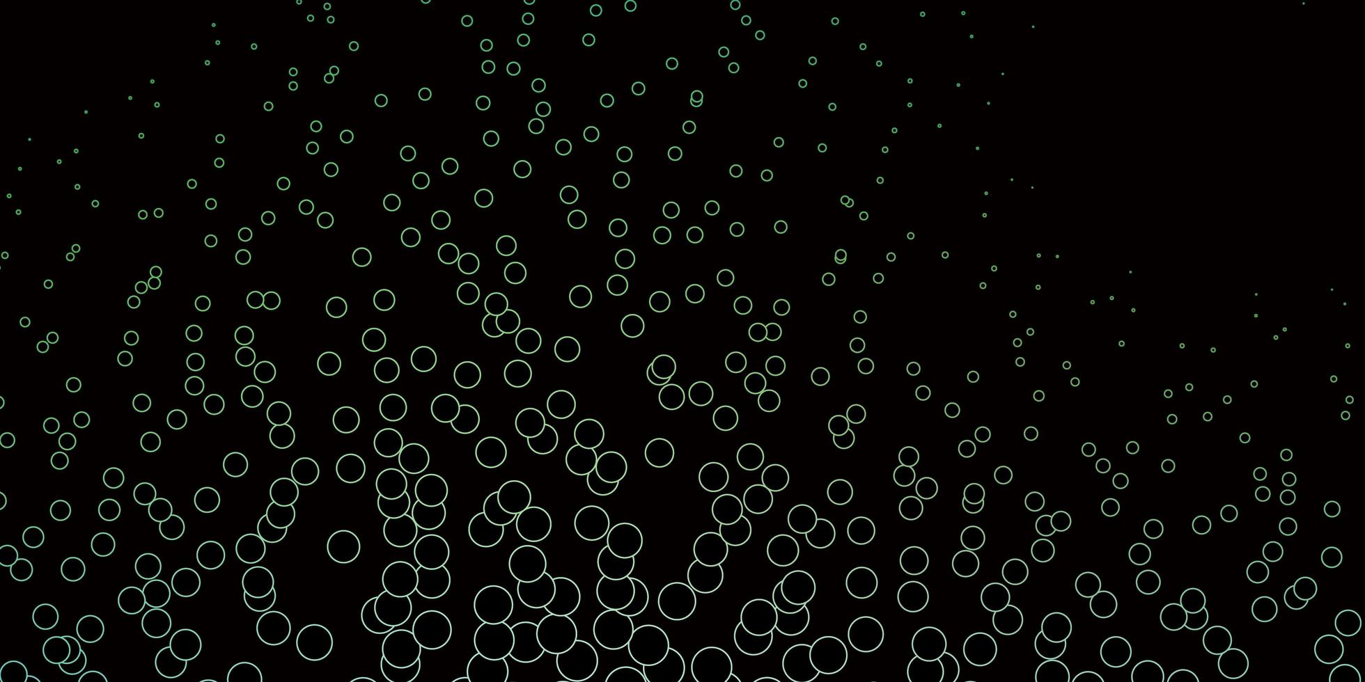 Dark Blue Green vector pattern with spheres Abstract decorative design in gradient style with bubbles New template for a brand book