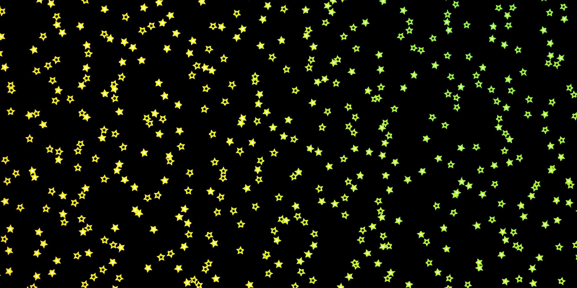 Dark Green Red vector background with colorful stars Decorative illustration with stars on abstract template Pattern for new year ad booklets