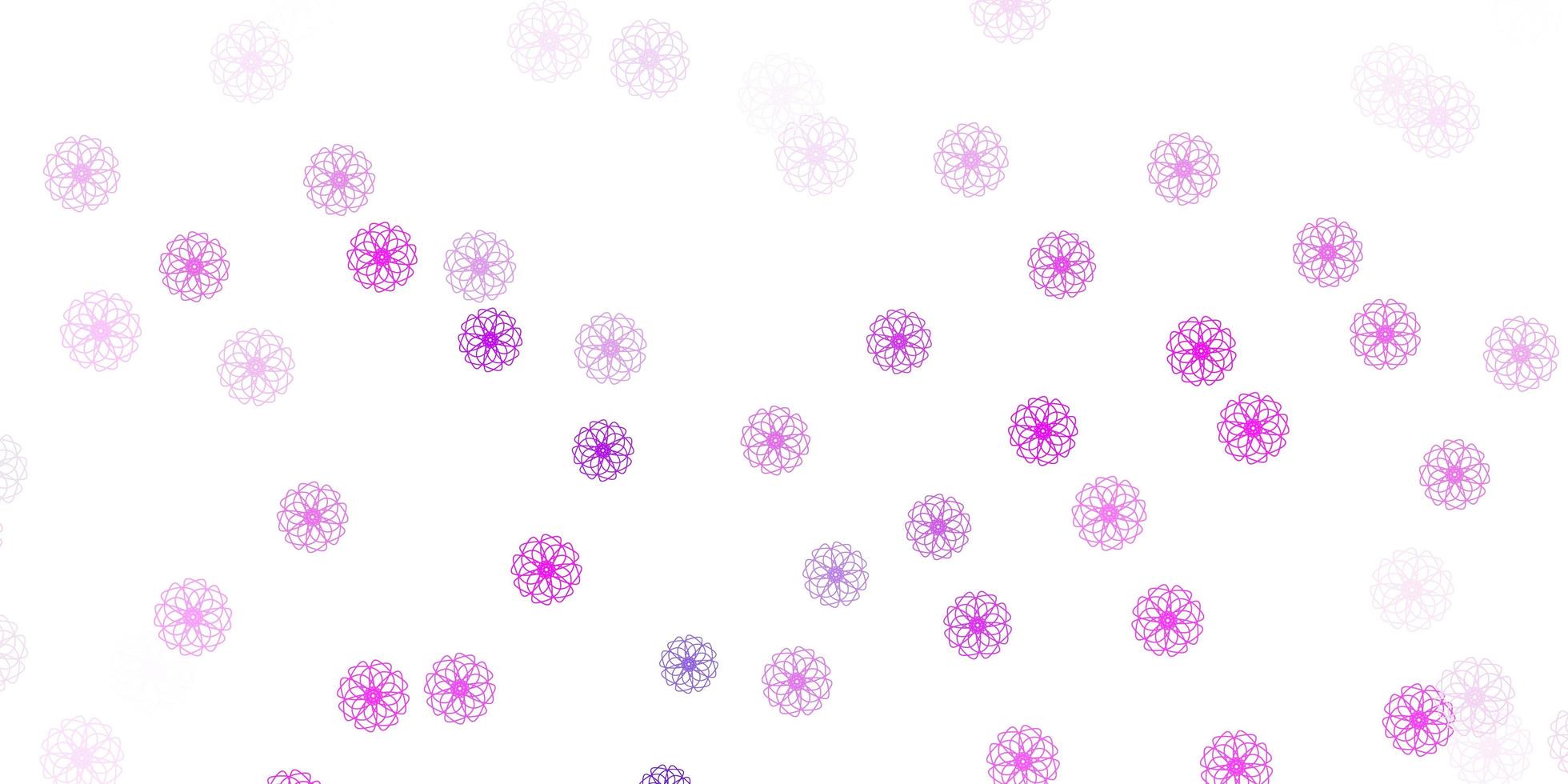 Light purple vector natural layout with flowers