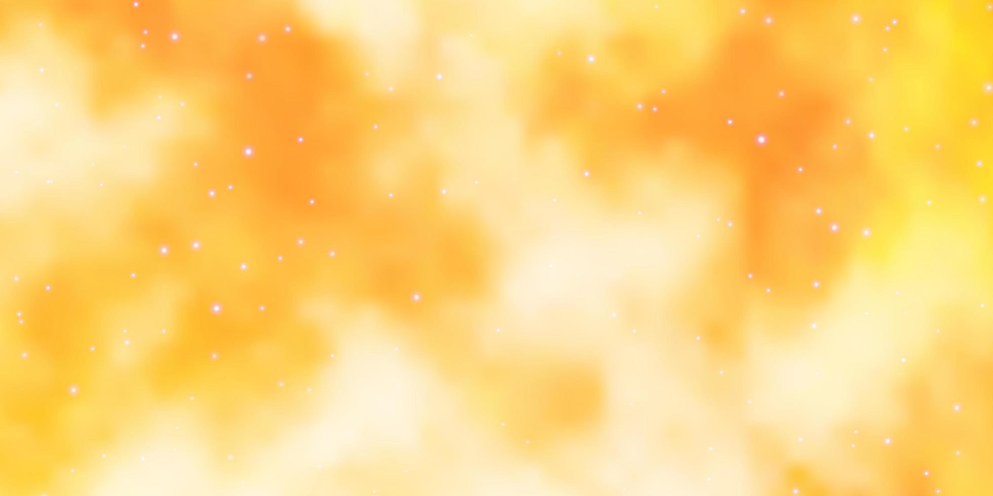 Light Orange vector texture with beautiful stars Colorful illustration with abstract gradient stars Pattern for websites landing pages