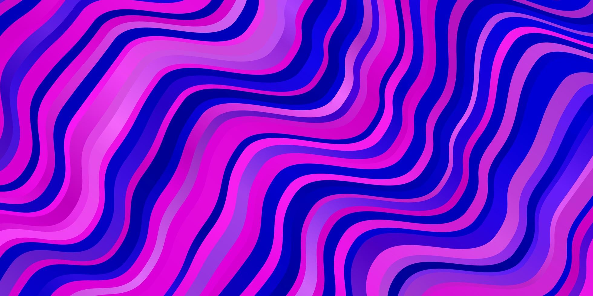 fondo de vector azul rosa claro con arcos ilustración brillante con patrón de arcos circulares degradados para folletos de negocios folletos