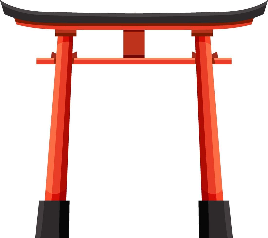 A Torii Gate Landmark of Shinto Shrine in Japan vector