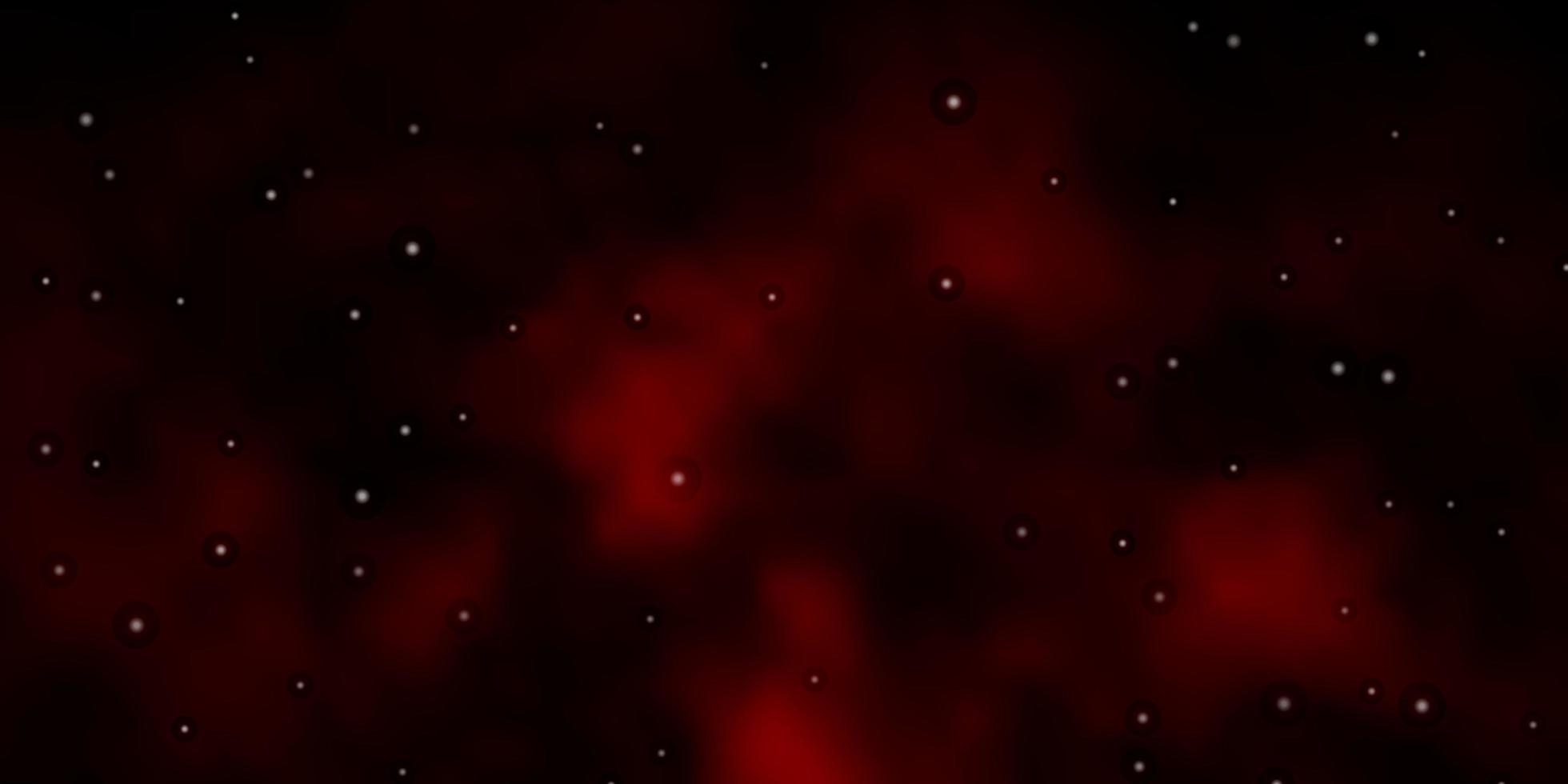 Dark Red vector texture with beautiful stars Decorative illustration with stars on abstract template Theme for cell phones