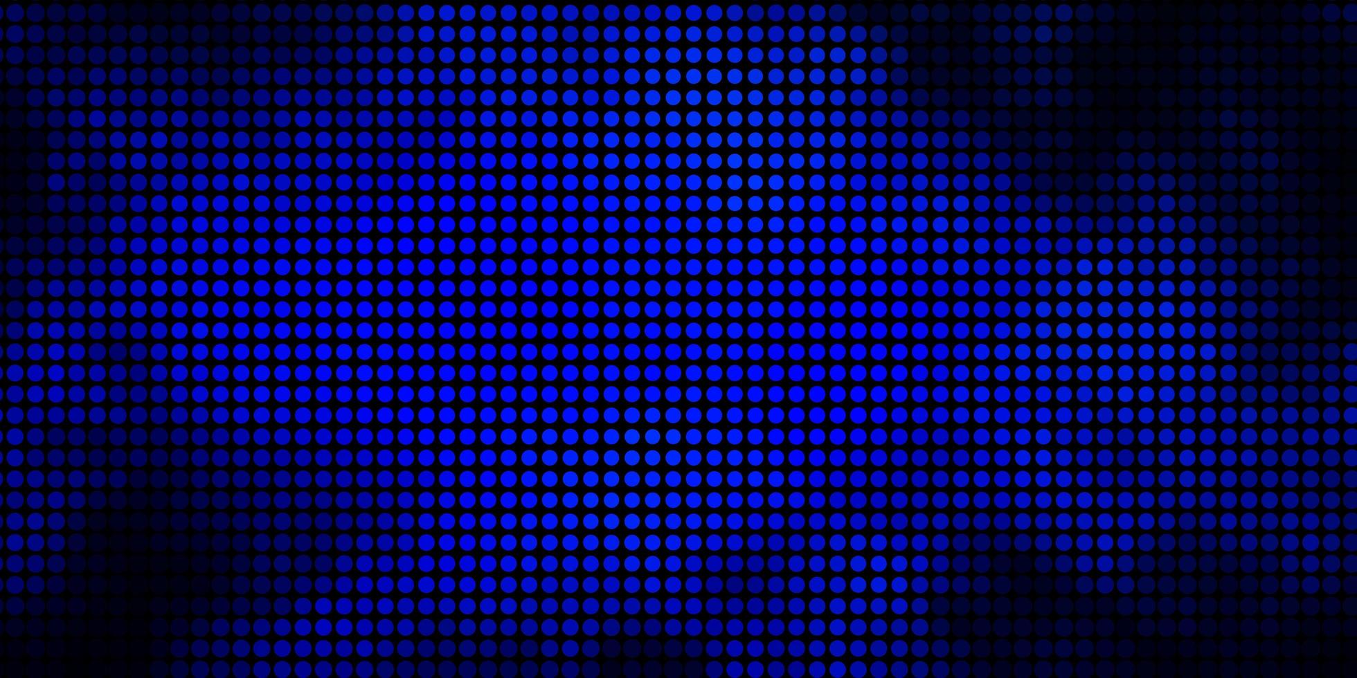 Dark BLUE vector template with circles Abstract decorative design in gradient style with bubbles Design for posters banners