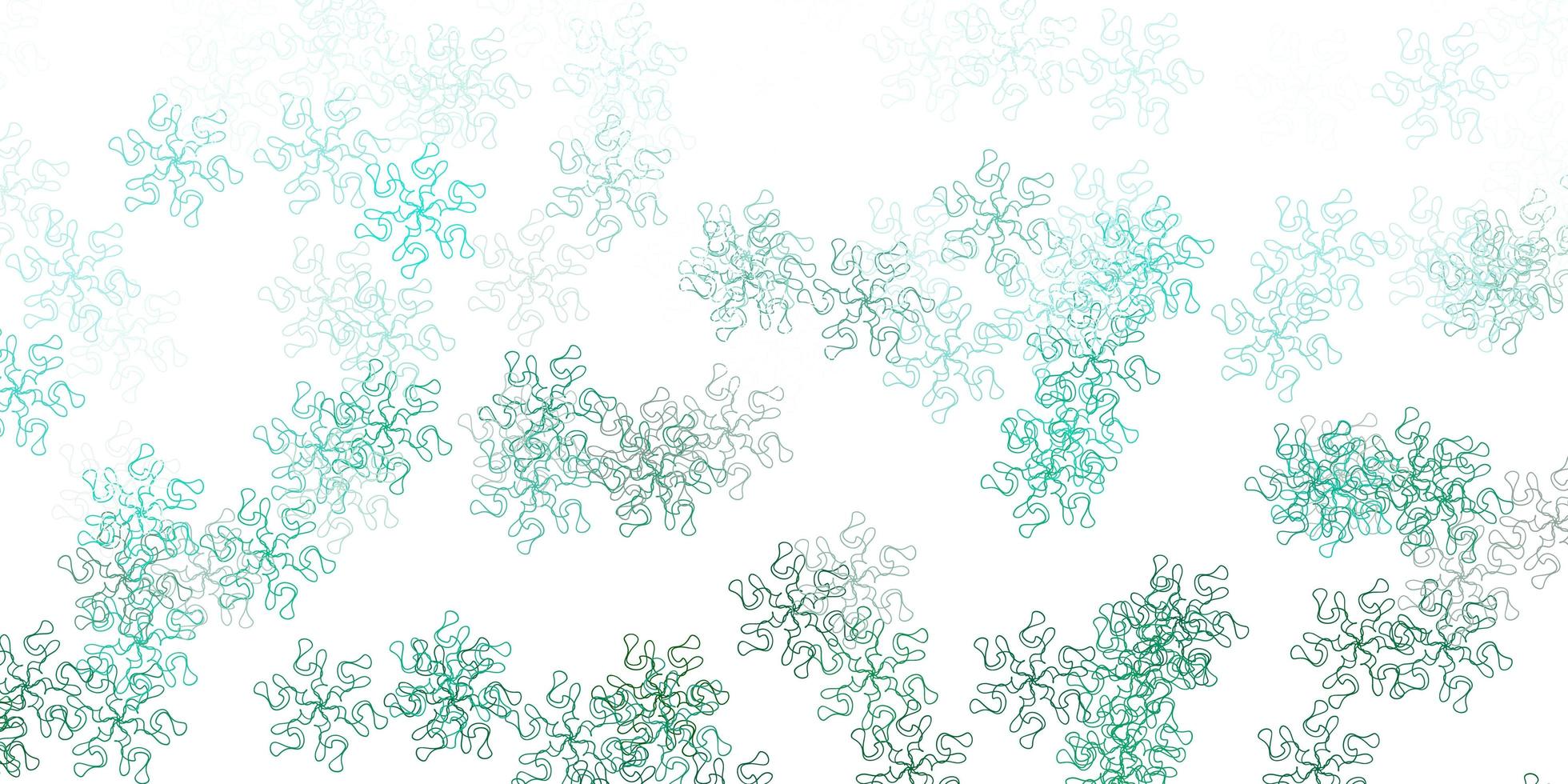 Light green vector natural backdrop with flowers