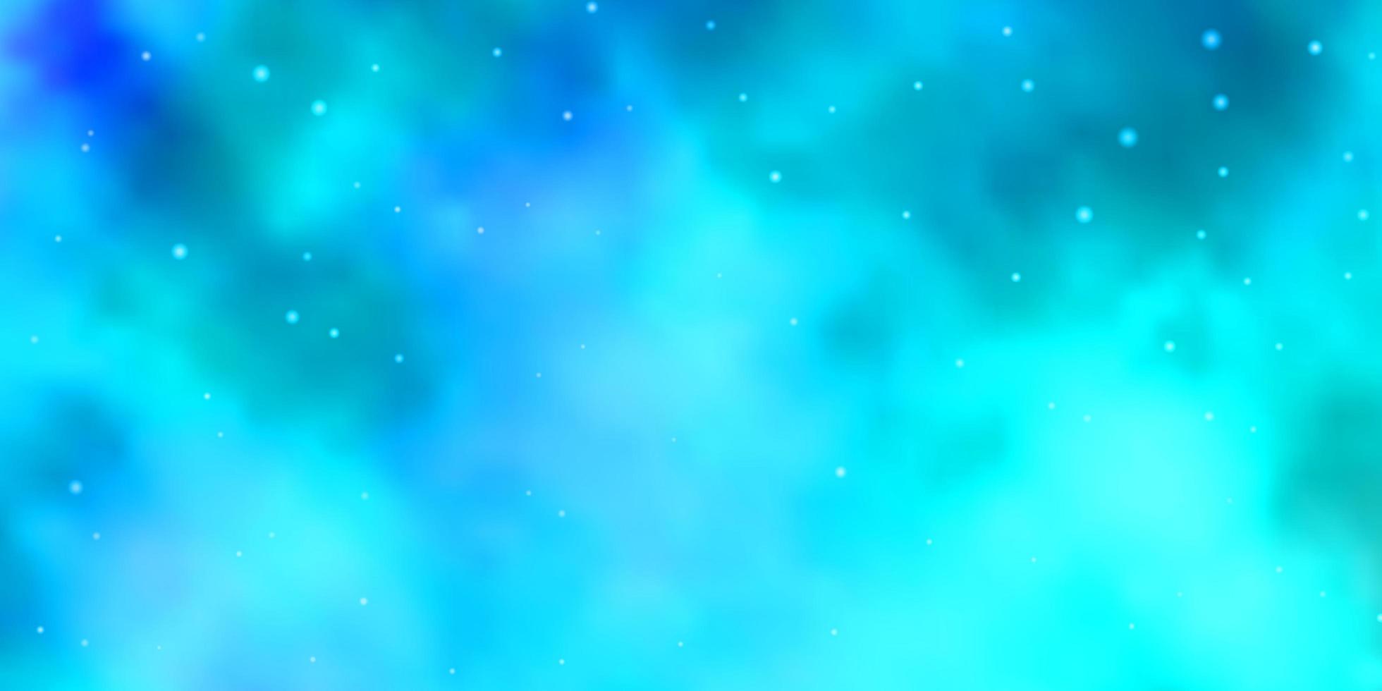 Light BLUE vector layout with bright stars Colorful illustration with abstract gradient stars Theme for cell phones