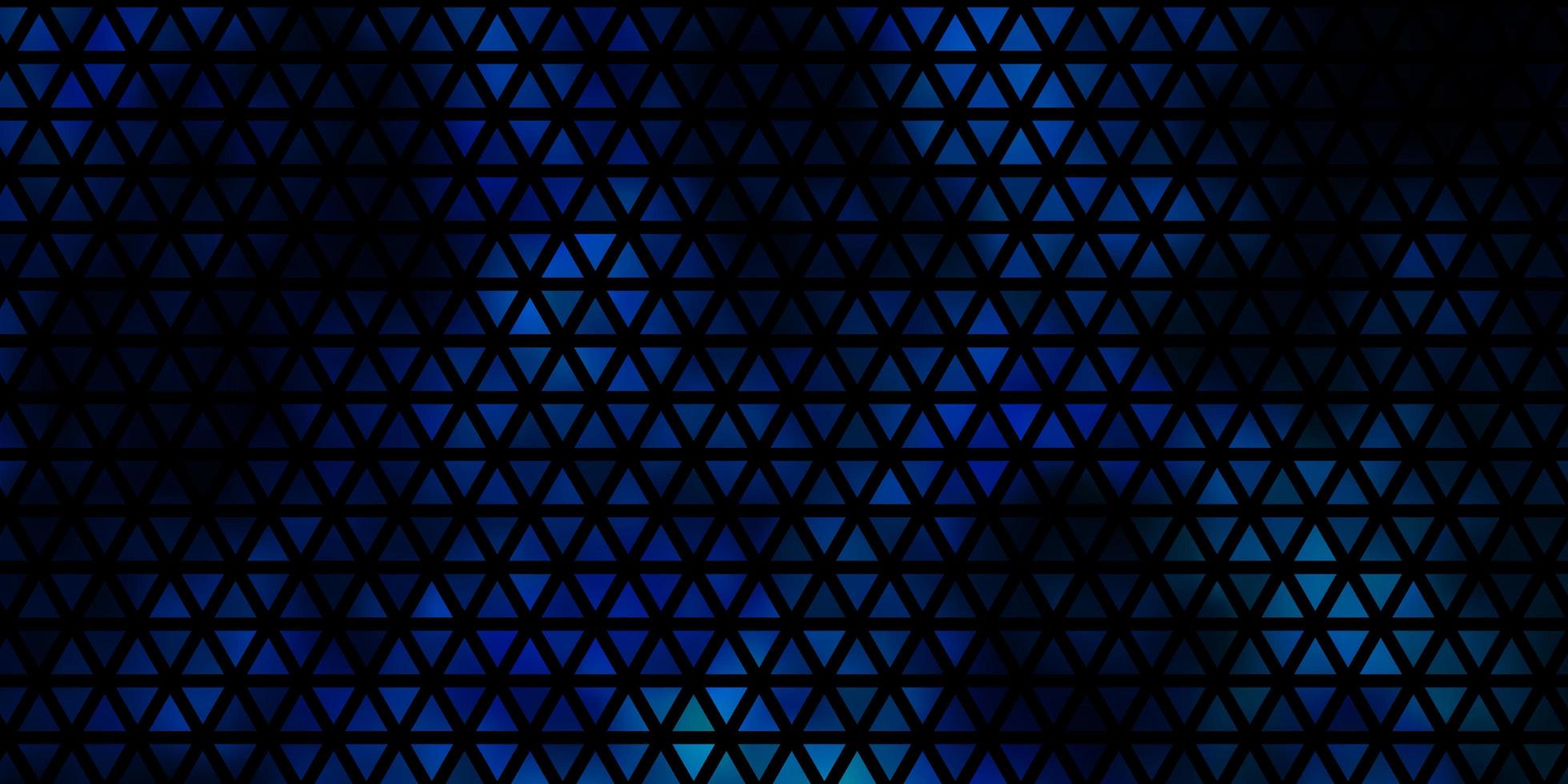 telón de fondo de vector azul claro con líneas triángulos