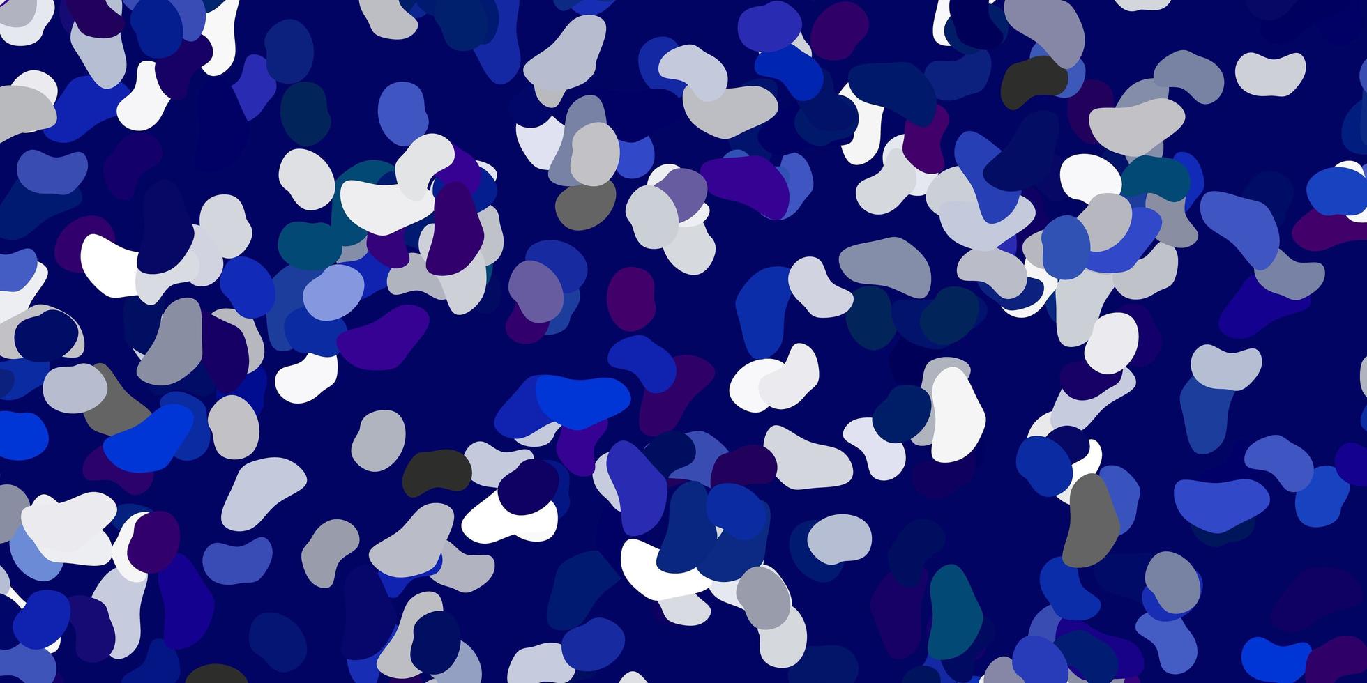Light blue vector texture with memphis shapes