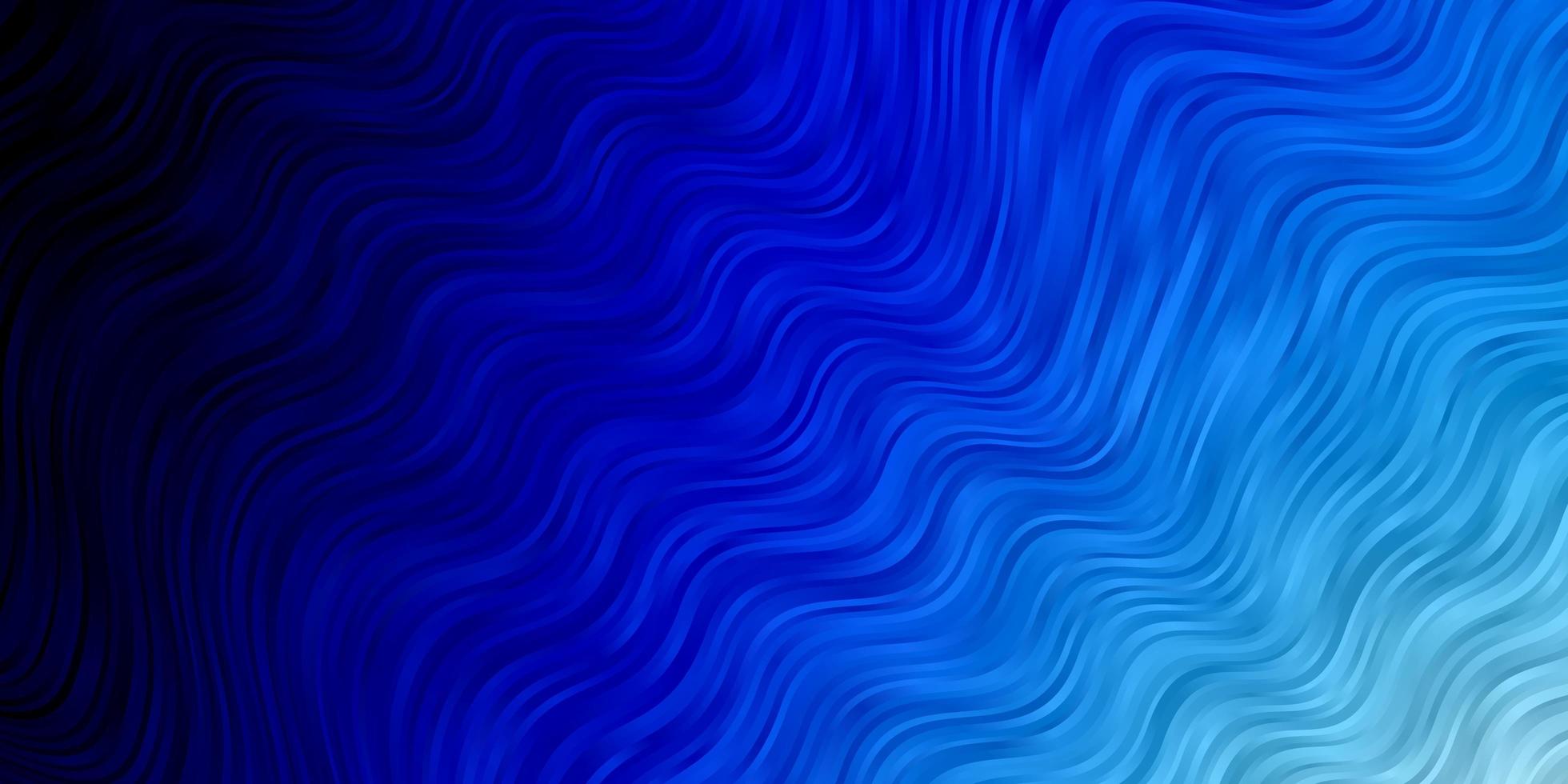 Telón de fondo de vector azul claro con curvas ilustración colorida en estilo abstracto con patrón de líneas dobladas para anuncios comerciales