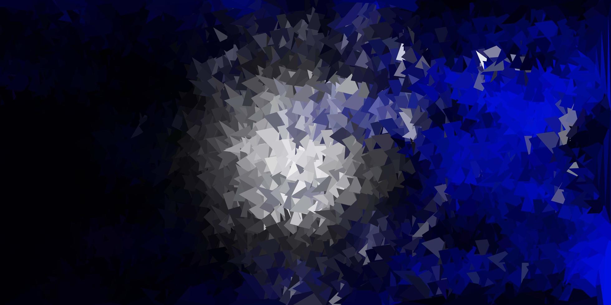 Dark blue vector abstract triangle texture