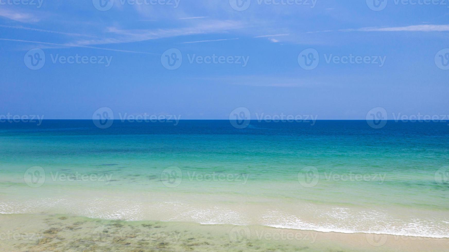 Aerial photo above sea water