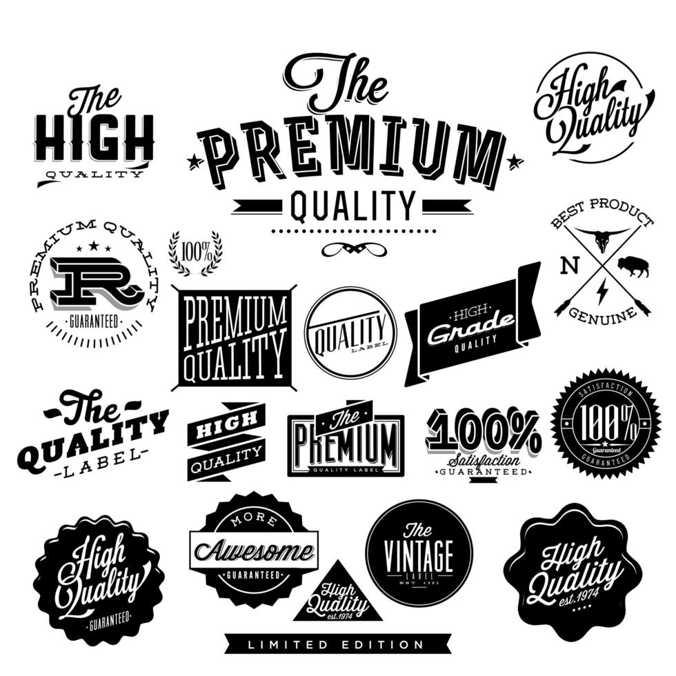 Vintage badges design vector