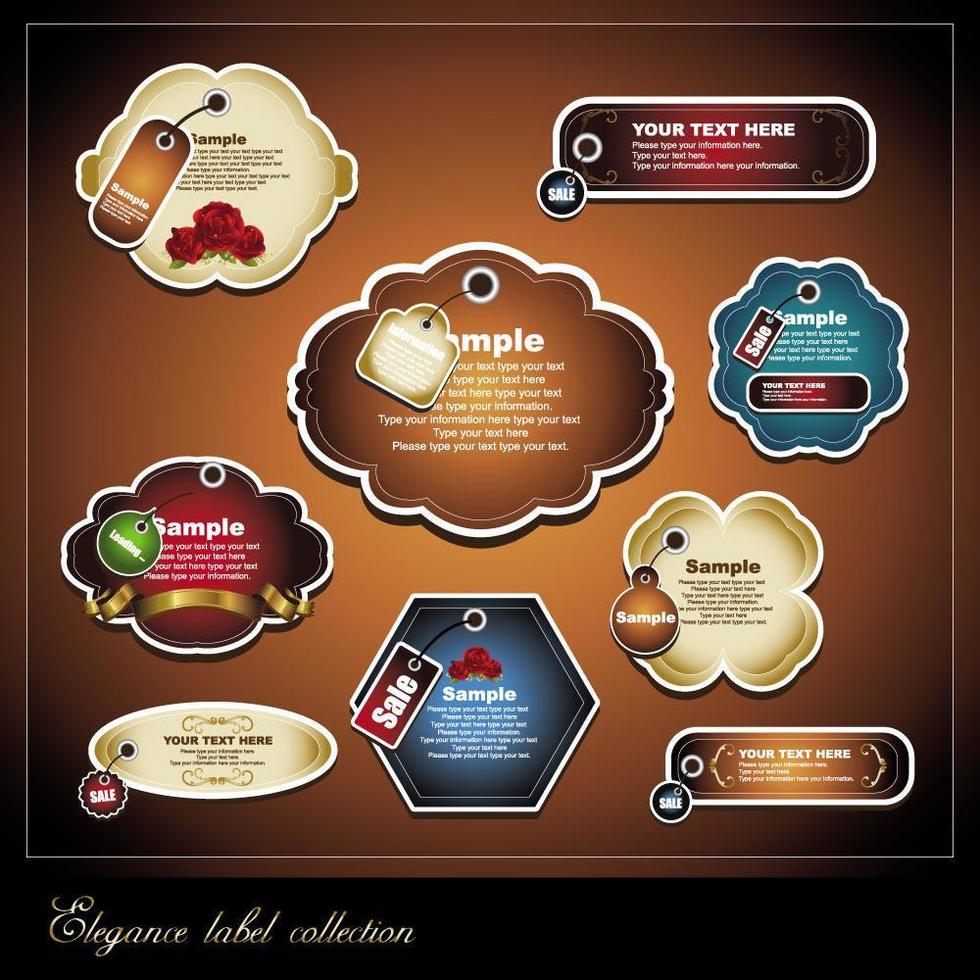 Elegance label vector illustration