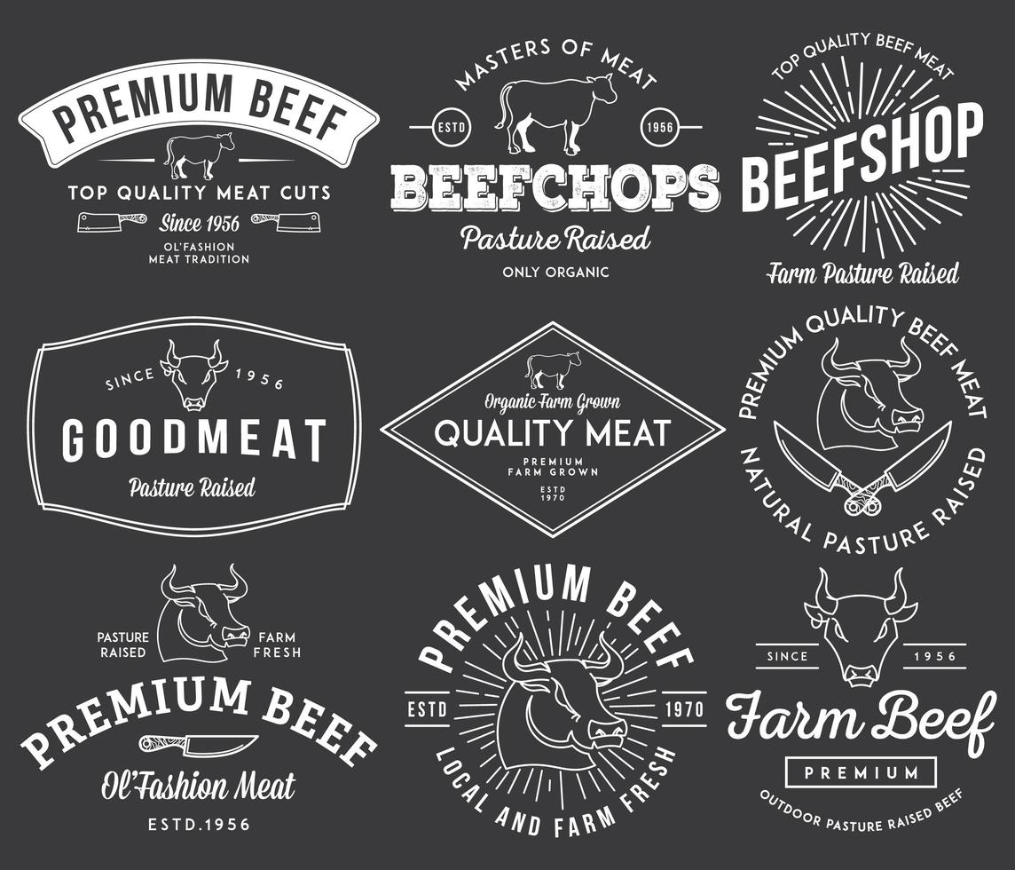 Vector badges and labels design