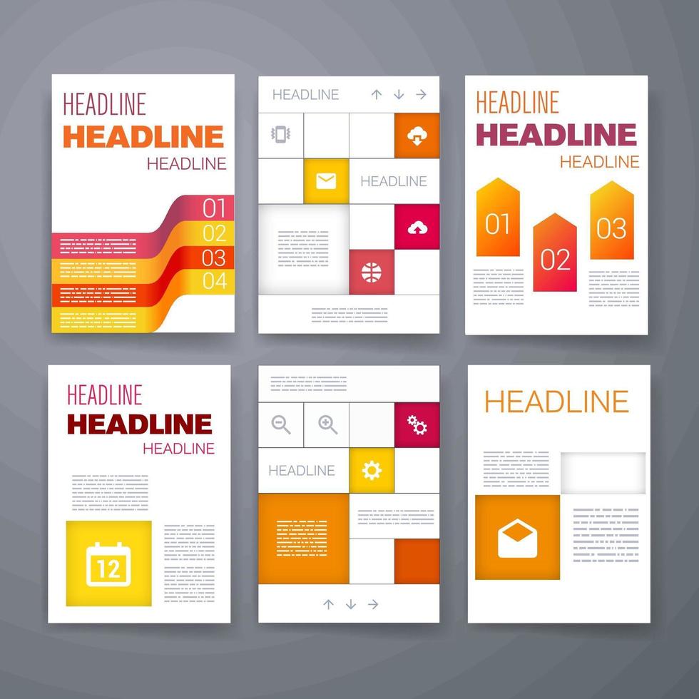 Headline template design vector