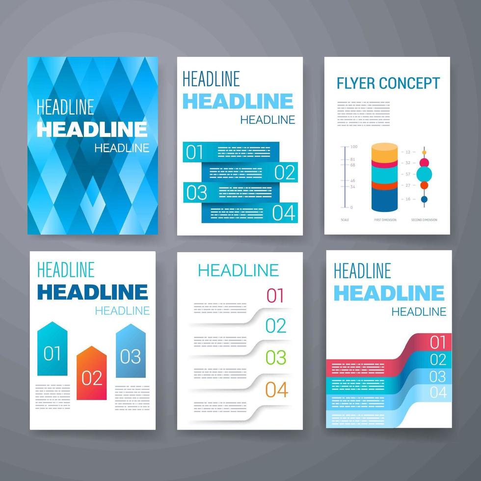 Headline template design vector