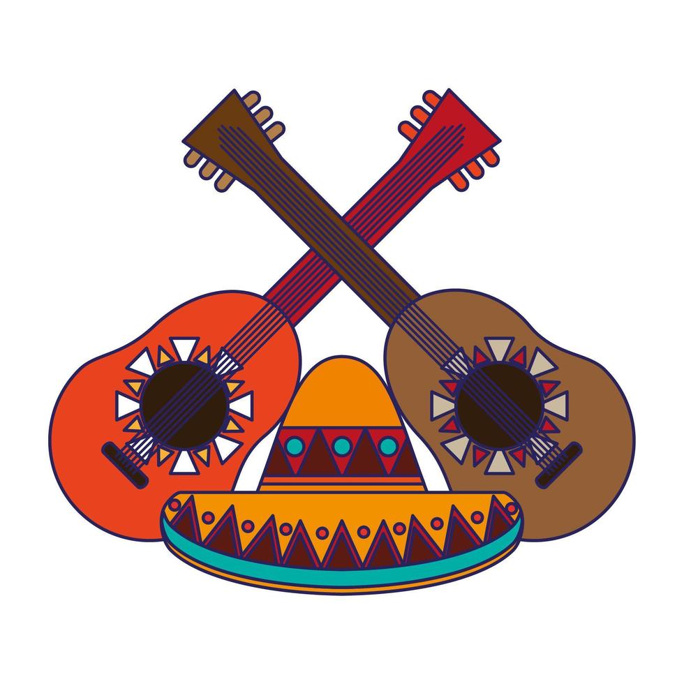 Mexico culture cartoons vector