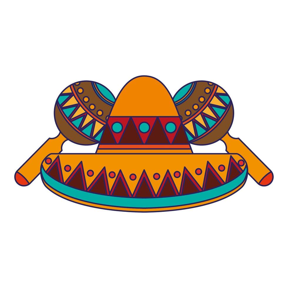 Mexico culture cartoons vector