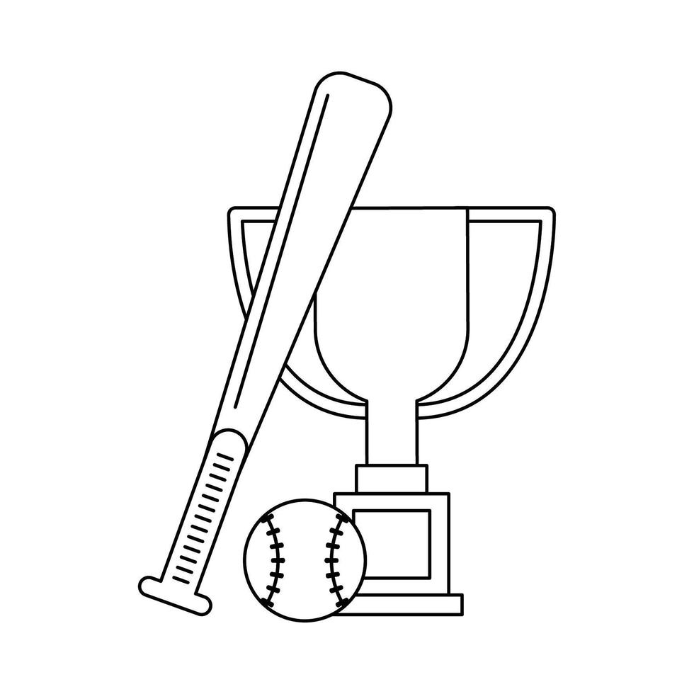 Dibujos animados de campeonato deportivo en blanco y negro. vector