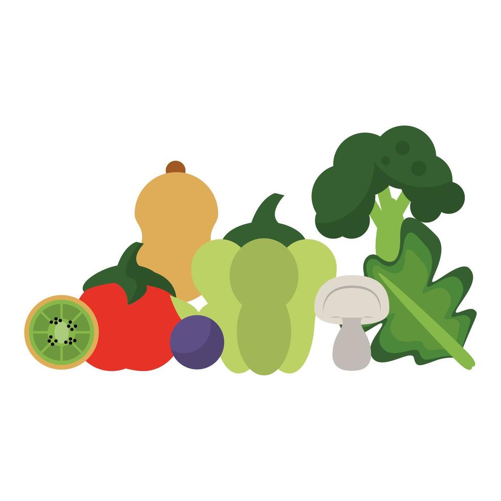 ilustración vectorial ilustración de vector de frutas y verduras