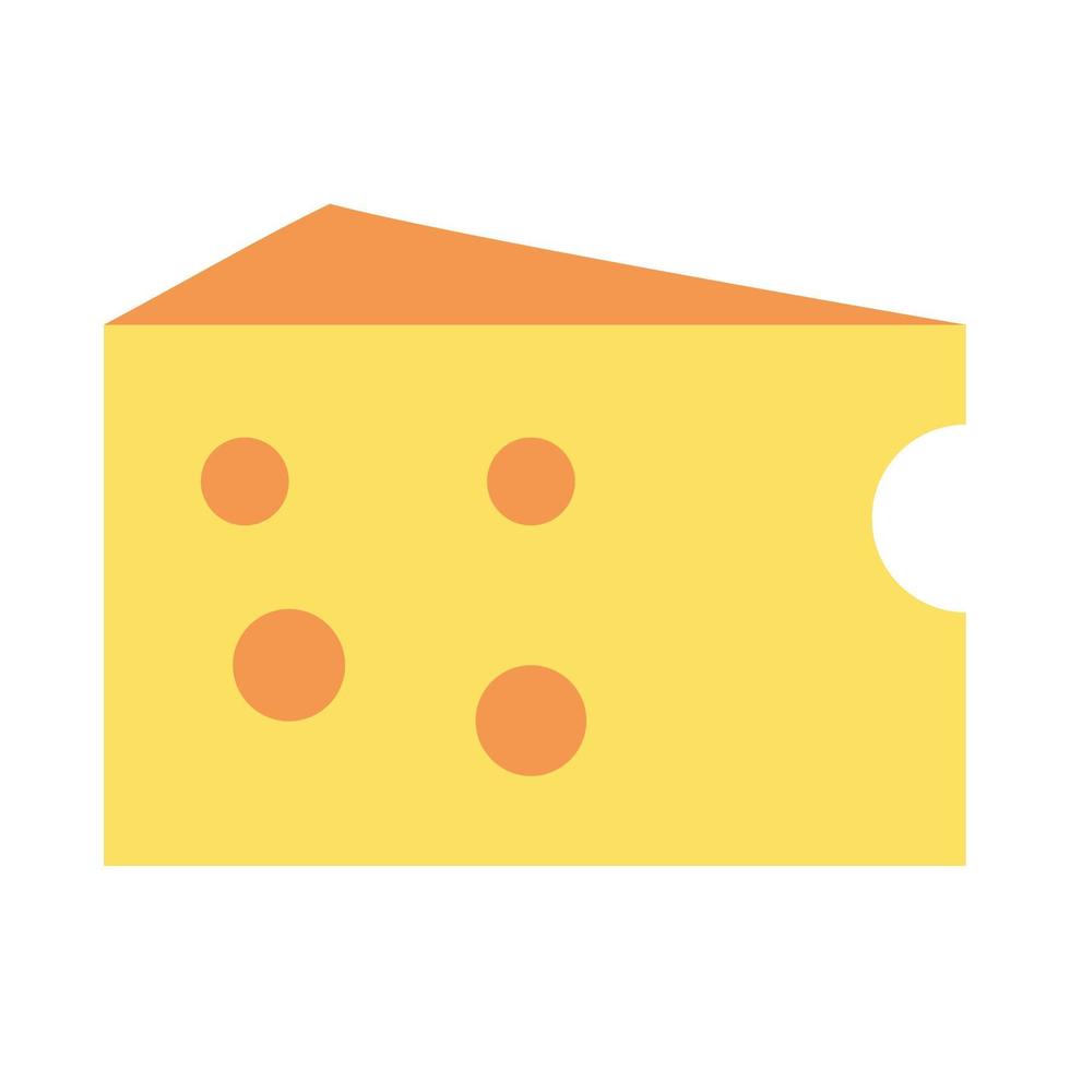 Ilustración de vector de rebanada de queso