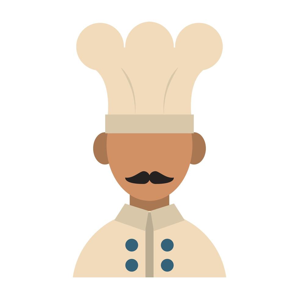 restaurant food and cuisine chef avatar profile character icon cartoons vector illustration graphic design