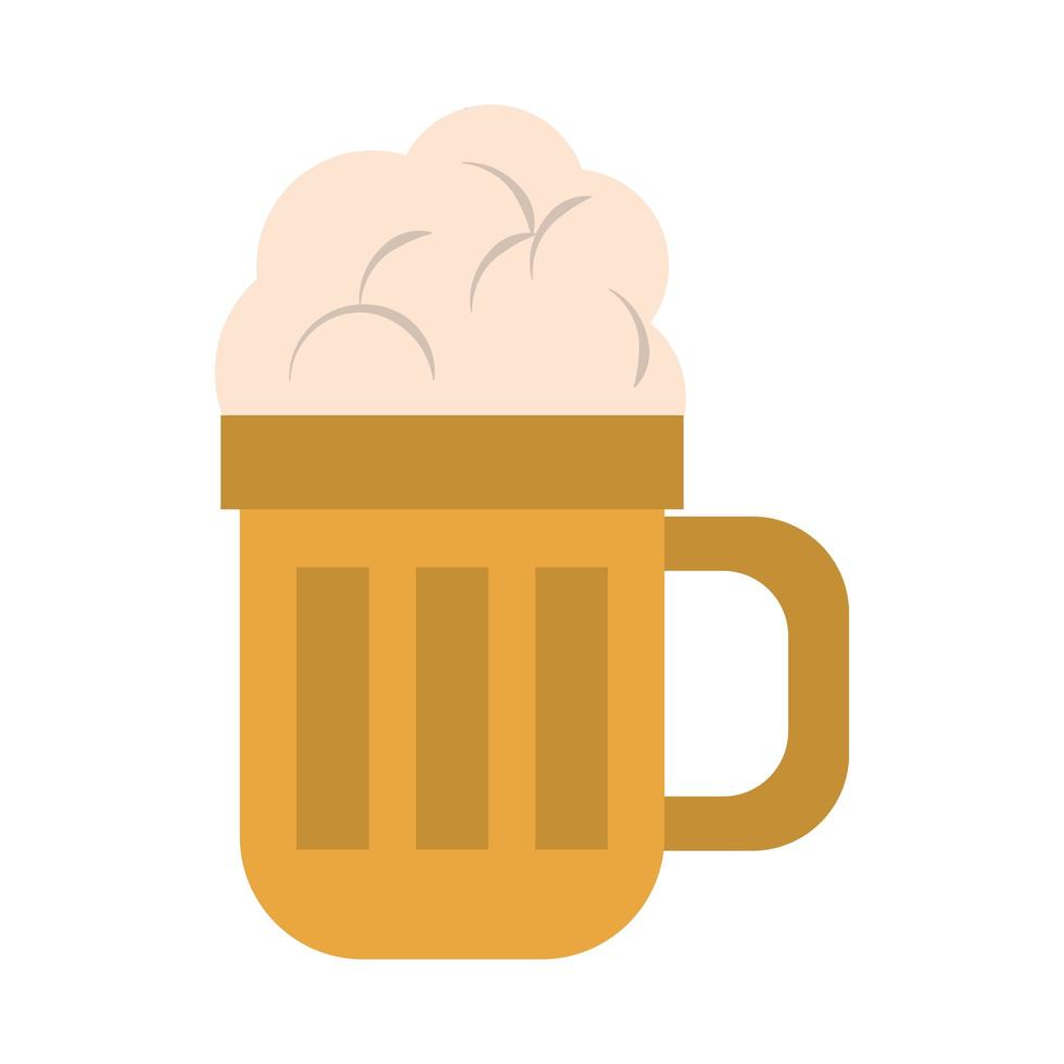 Bebida licor y bebida gran vaso de cerveza icono dibujos animados ilustración vectorial diseño gráfico vector