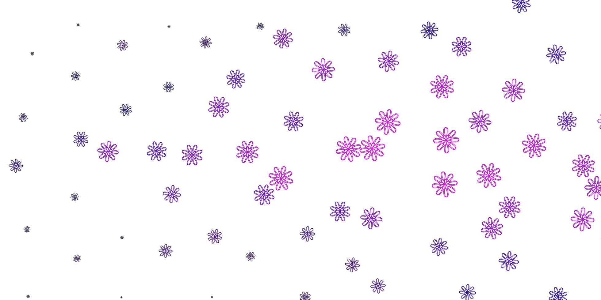 Light Purple Pink vector natural backdrop with flowers