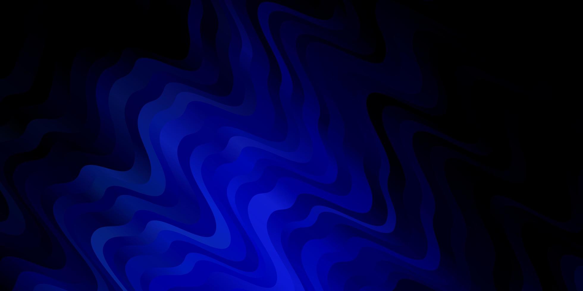 Dark BLUE vector template with curves
