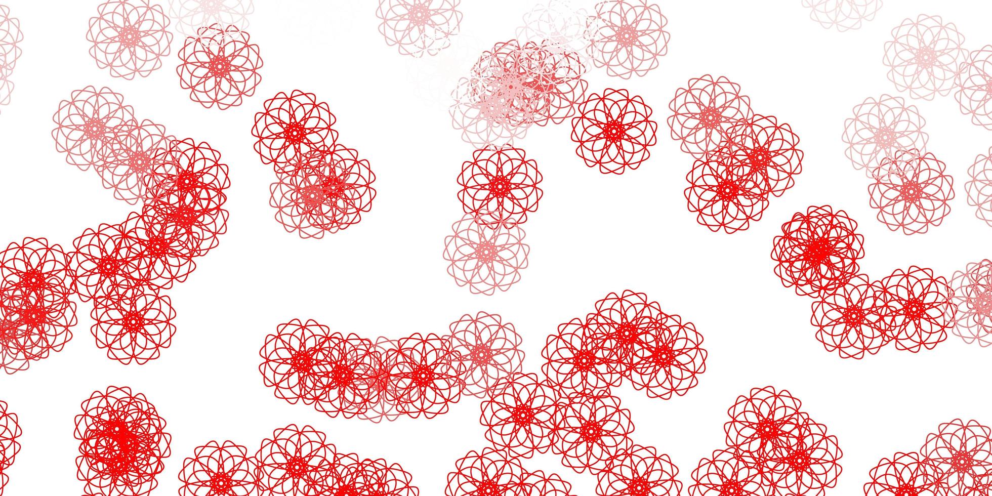 Light red vector natural layout with flowers