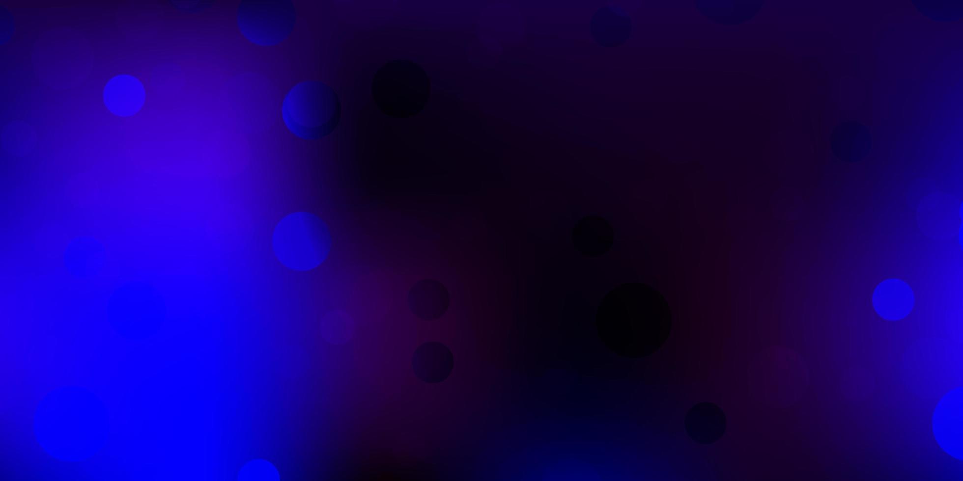 Plantilla de vector azul rosa oscuro con formas abstractas