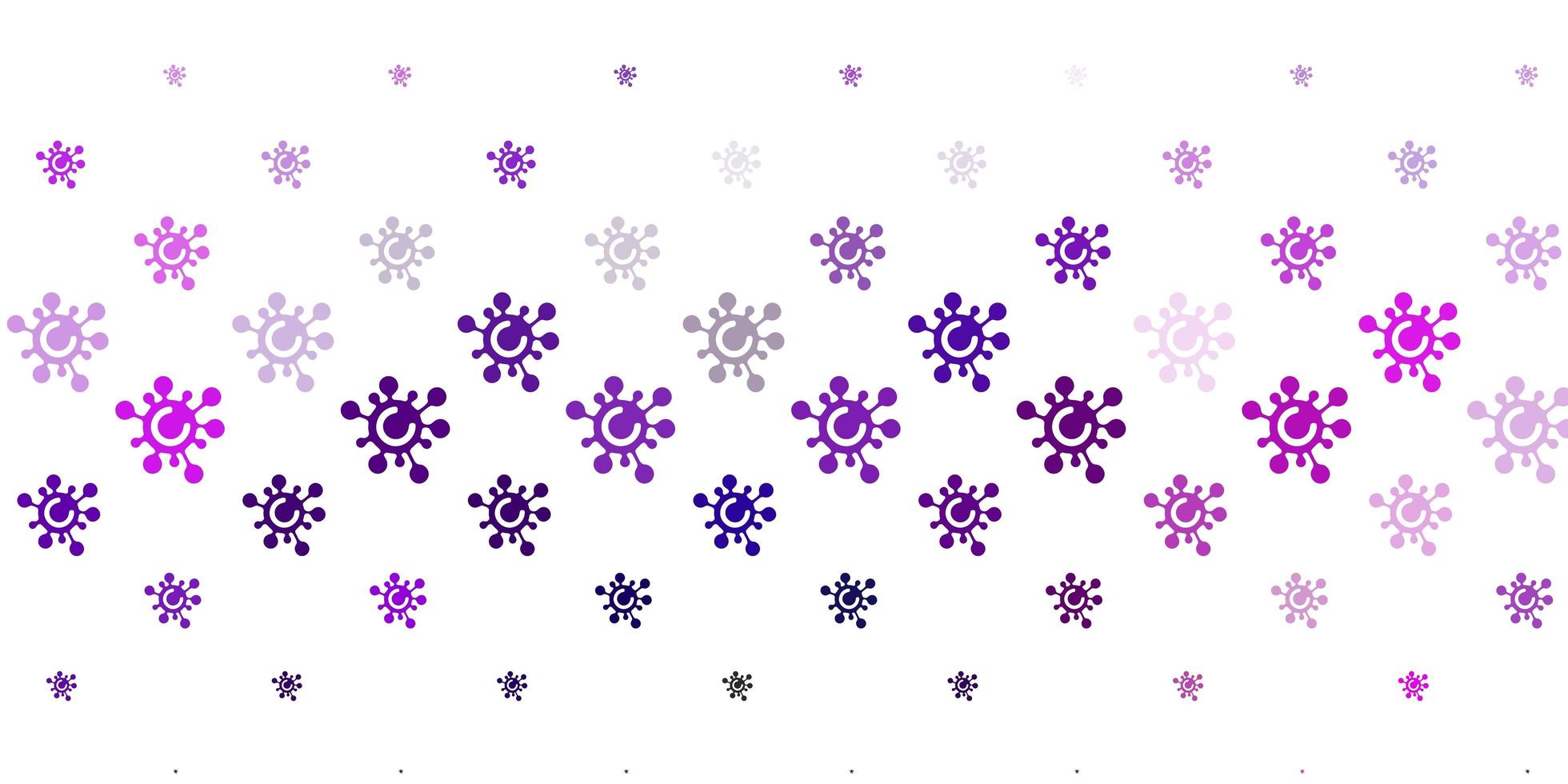 Light Purple vector template with flu signs