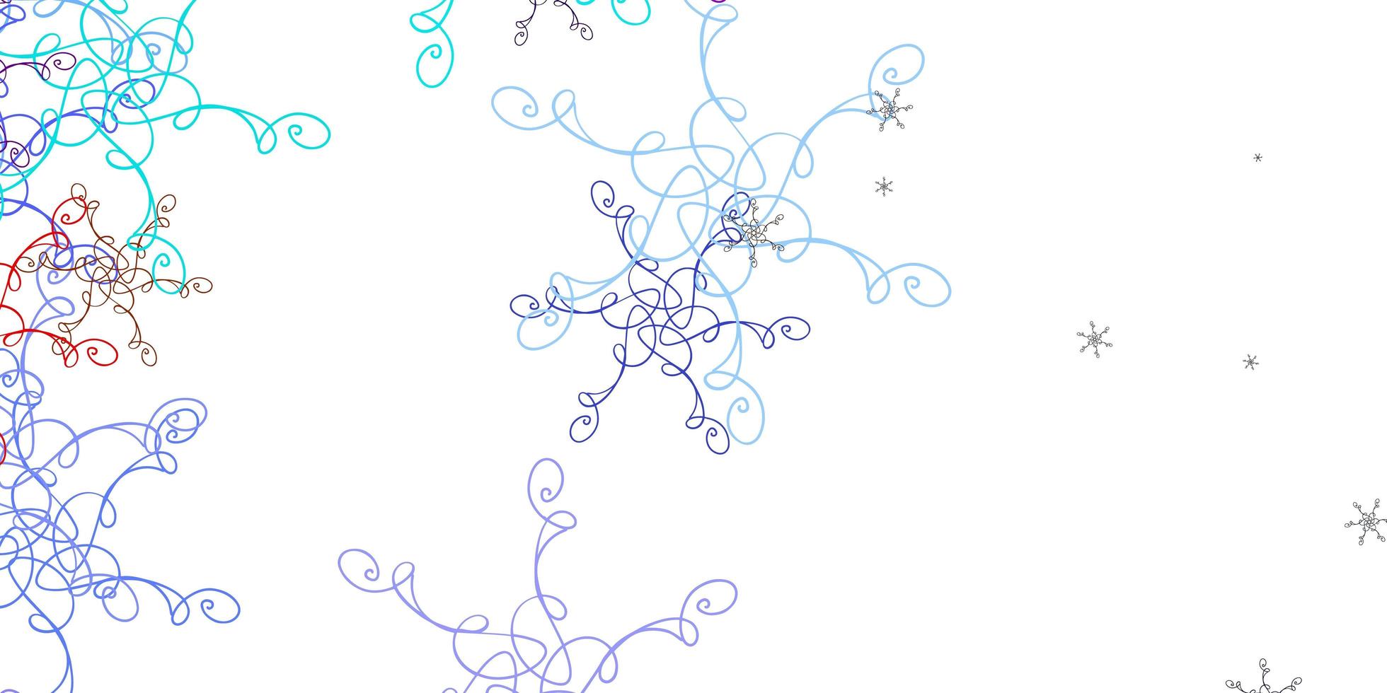Light Multicolor vector pattern with curved lines