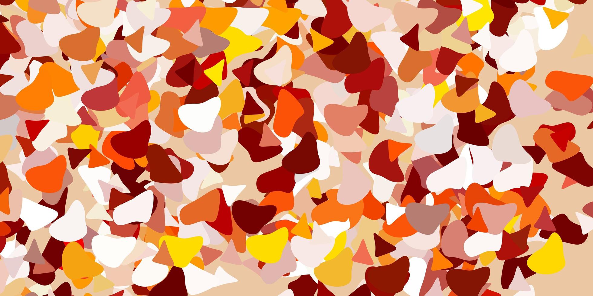 Light orange vector backdrop with chaotic shapes
