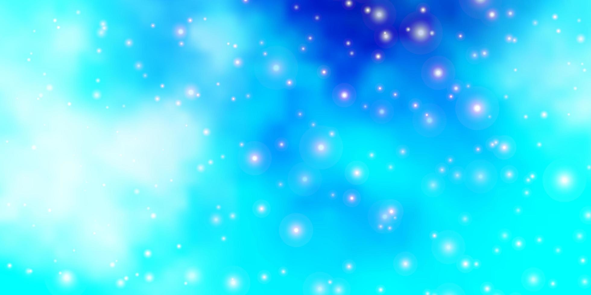 Light BLUE vector layout with bright stars