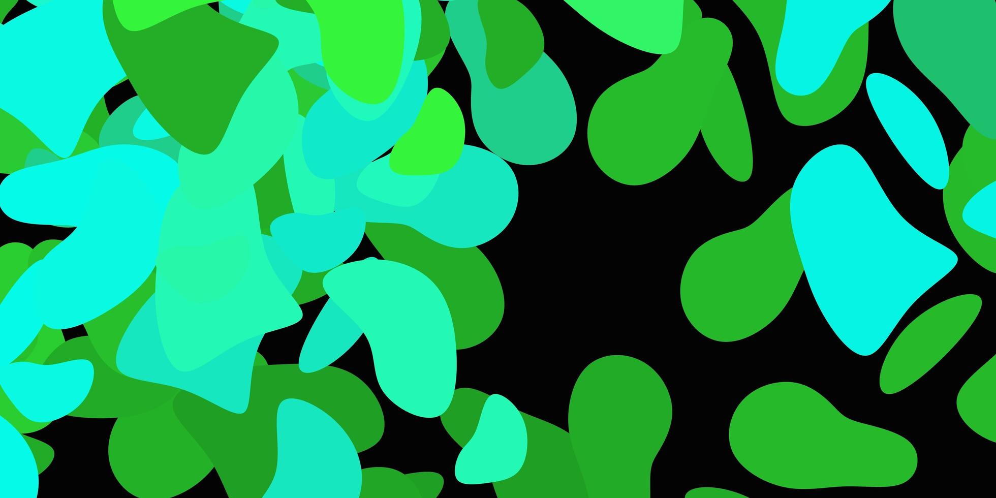 Light green vector pattern with abstract shapes
