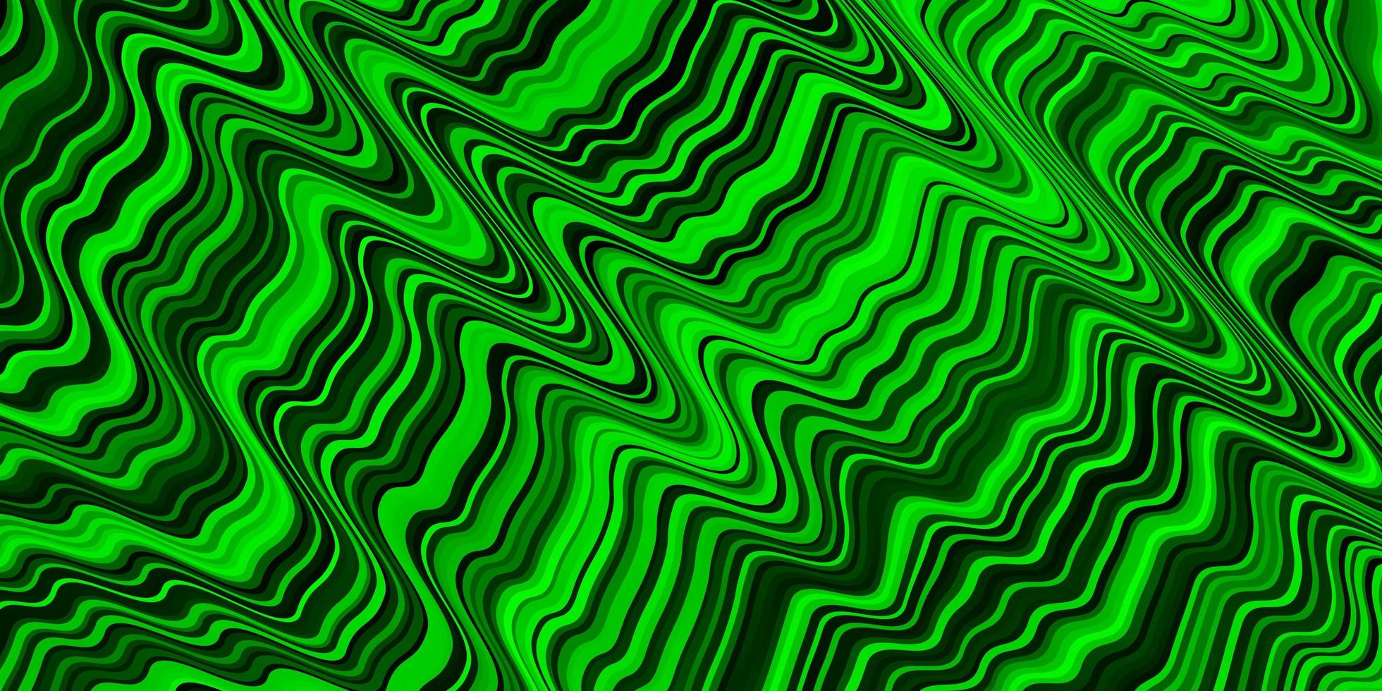 Light Green vector background with curved lines