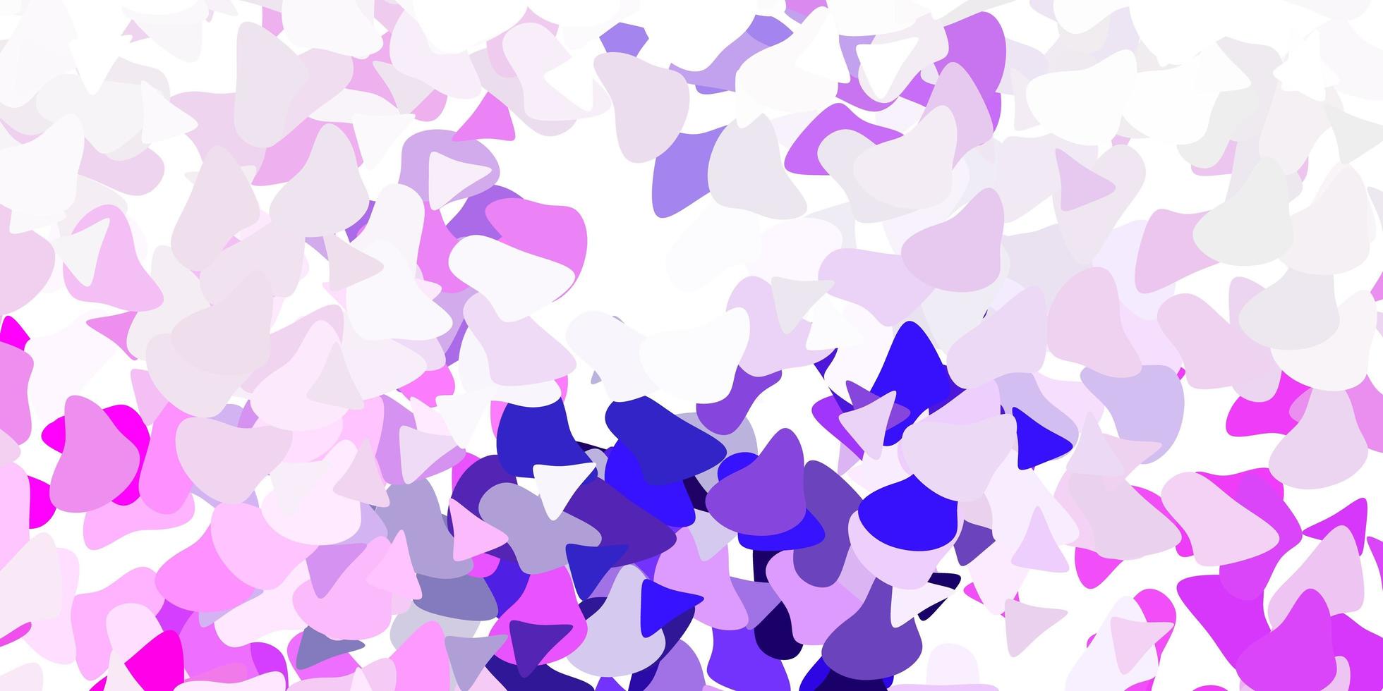 Light purple pink vector backdrop with chaotic shapes